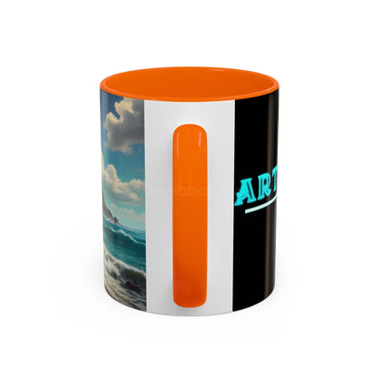 Tropical Beach Coffee Mug — Scenic Ocean View Accent Mug (11/15oz) - Mug