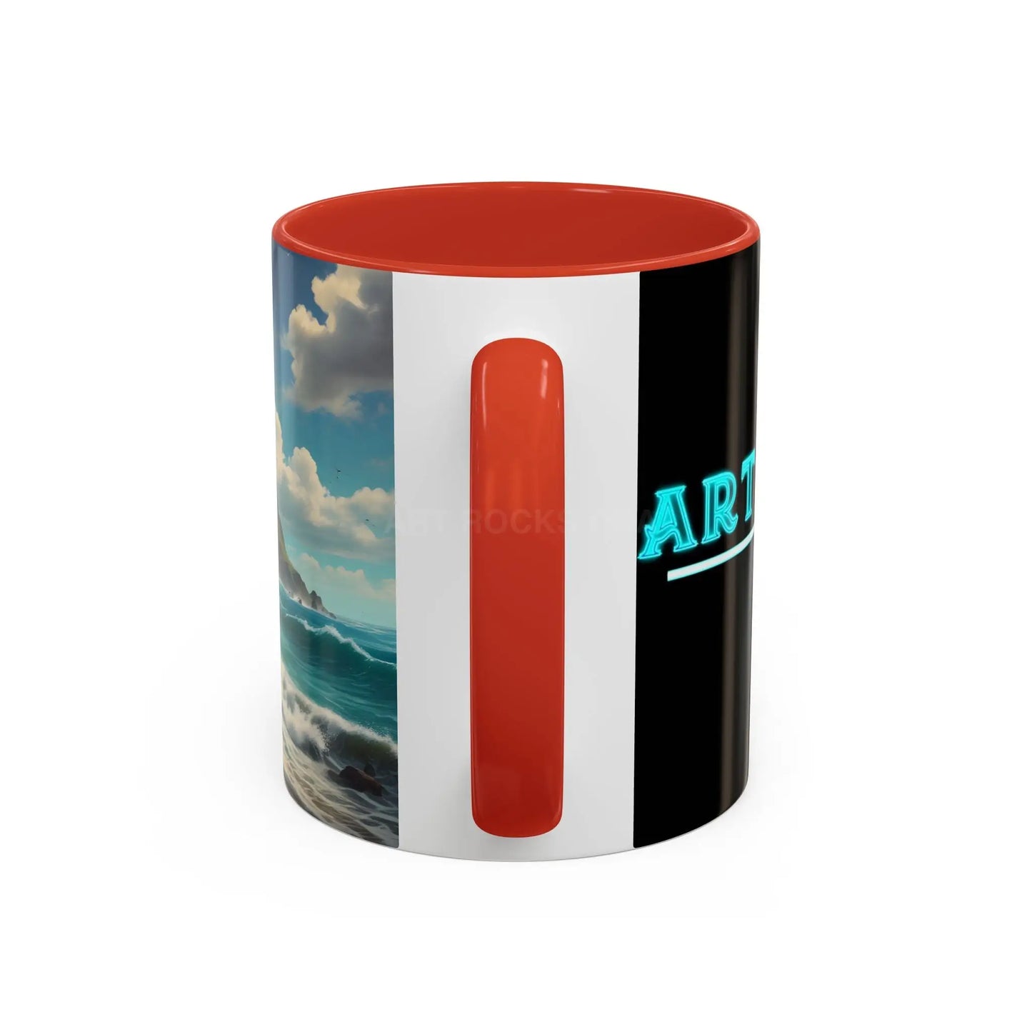 Tropical Beach Coffee Mug — Scenic Ocean View Accent Mug (11/15oz) - Mug
