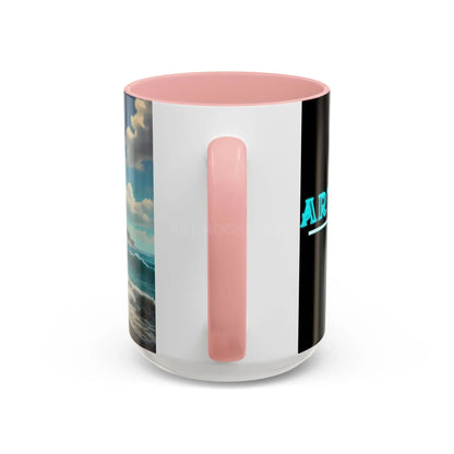 Tropical Beach Coffee Mug — Scenic Ocean View Accent Mug (11/15oz) - Mug