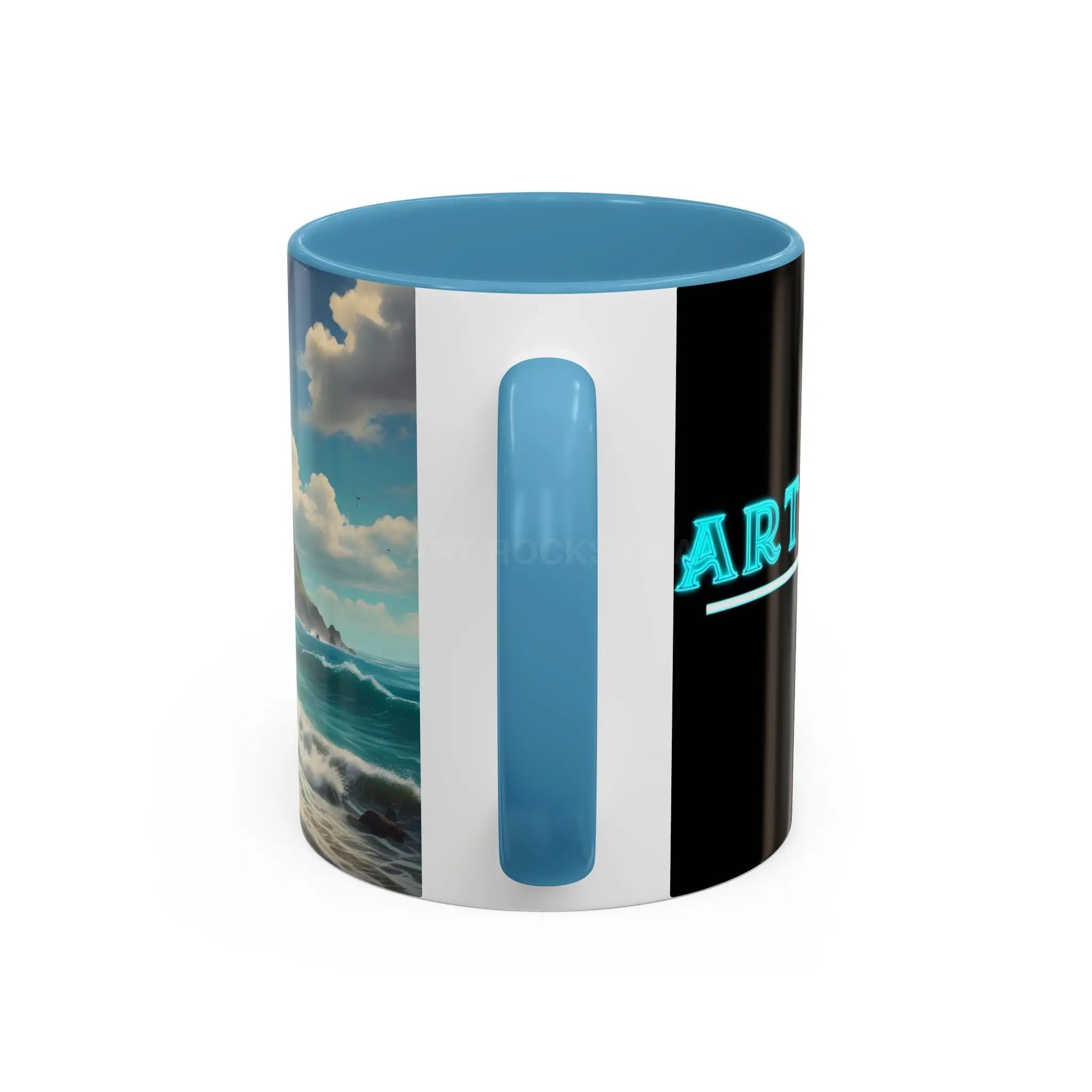 Tropical Beach Coffee Mug — Scenic Ocean View Accent Mug (11/15oz) - Mug