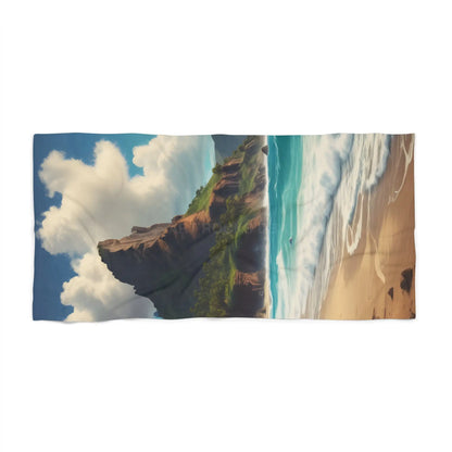 Tropical Beach Towel Vibrant Ocean Scene Summer Beach Accessory Vacation Essential Gifts for Beach Lovers - 30’’ × 60’’