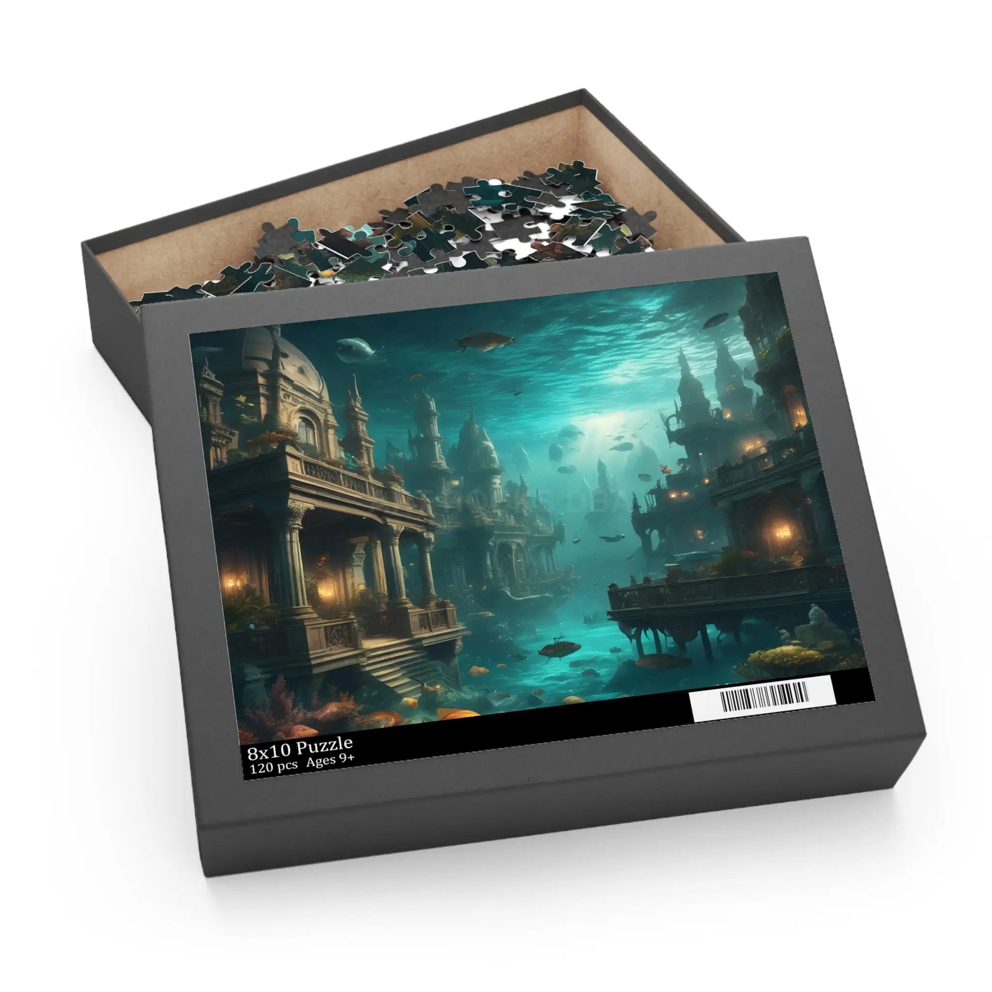 Underwater City Ruins Jigsaw (120/252/500 pcs) - 10’’ × 8’’ (120 pcs) - Puzzle