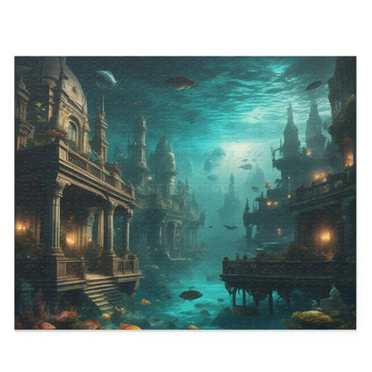 Underwater City Ruins Jigsaw (120/252/500 pcs) - 20’’ × 16’’ (500 pcs) - Puzzle