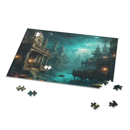Underwater City Ruins Jigsaw (120/252/500 pcs) - Puzzle