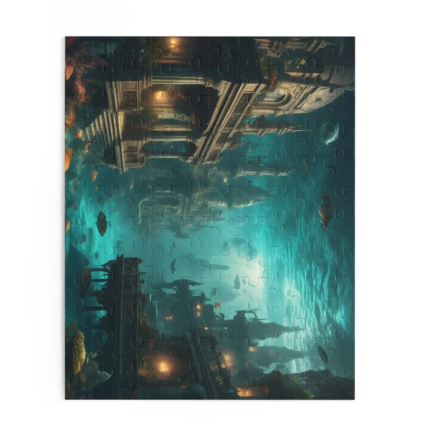 Underwater City Ruins Jigsaw (120/252/500 pcs) - Puzzle