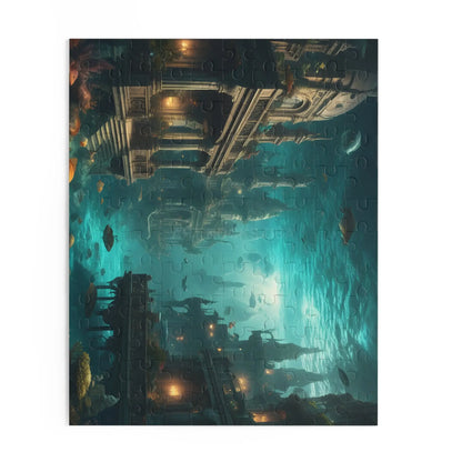 Underwater City Ruins Jigsaw (120/252/500 pcs) - Puzzle