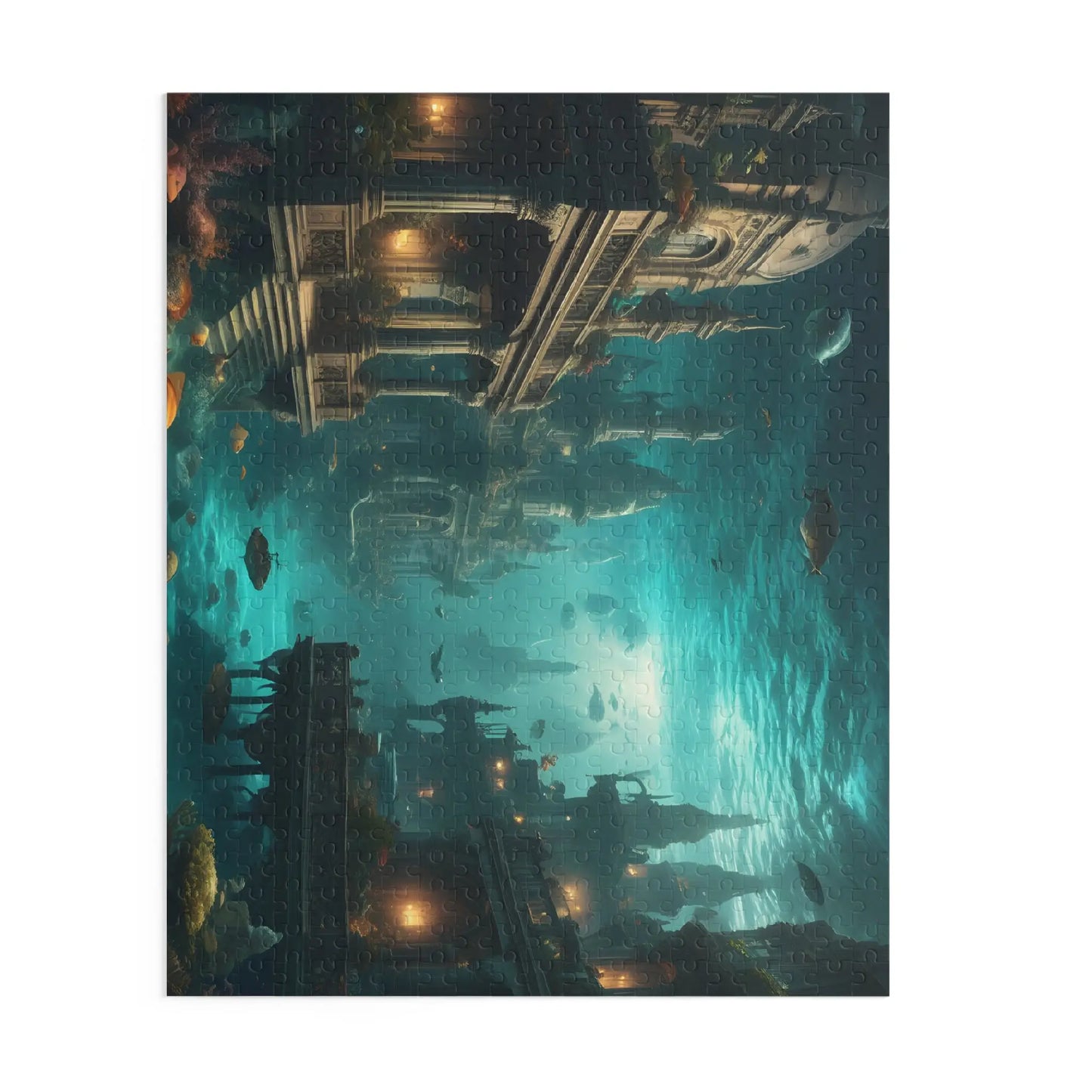 Underwater City Ruins Jigsaw (120/252/500 pcs) - Puzzle