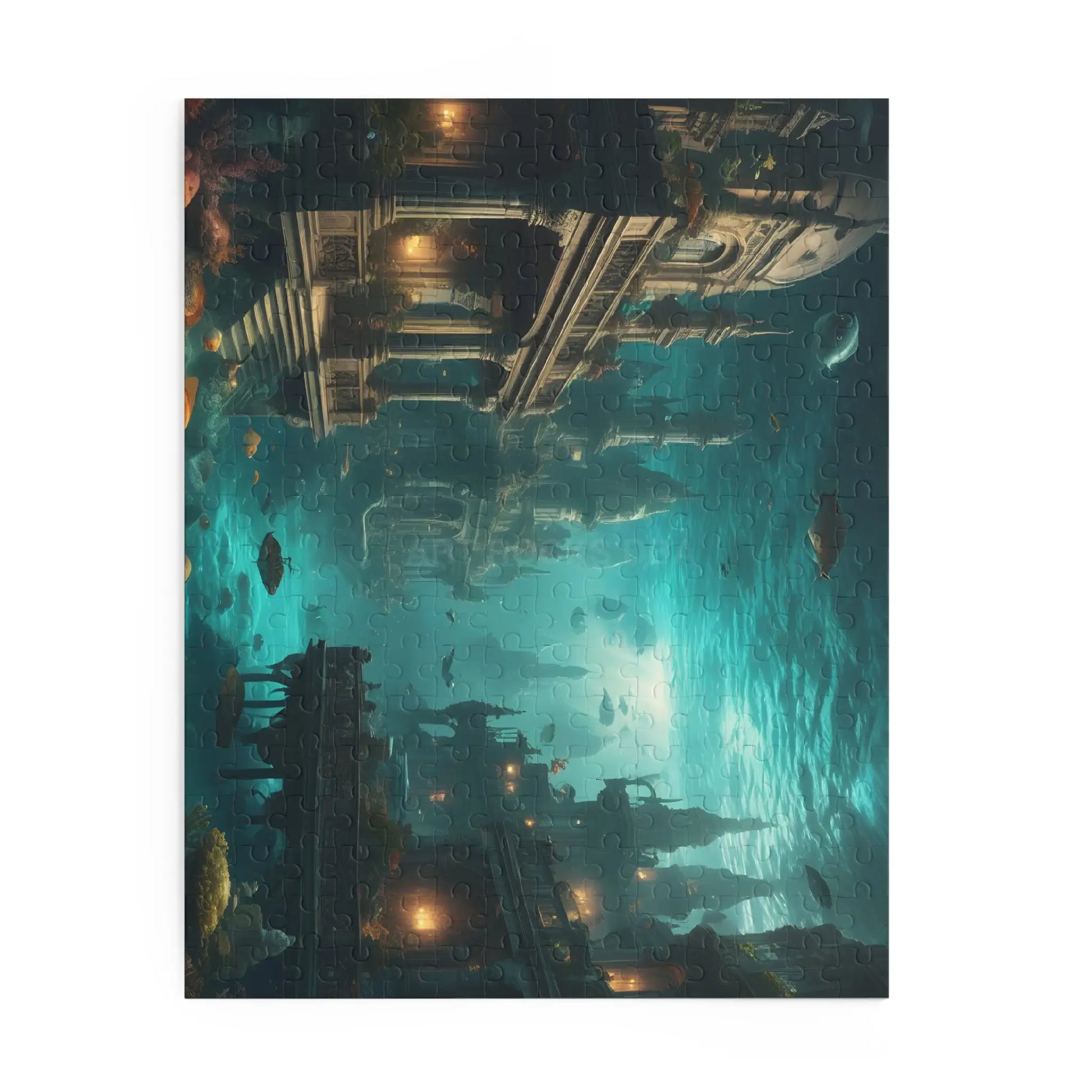 Underwater City Ruins Jigsaw (120/252/500 pcs) - Puzzle