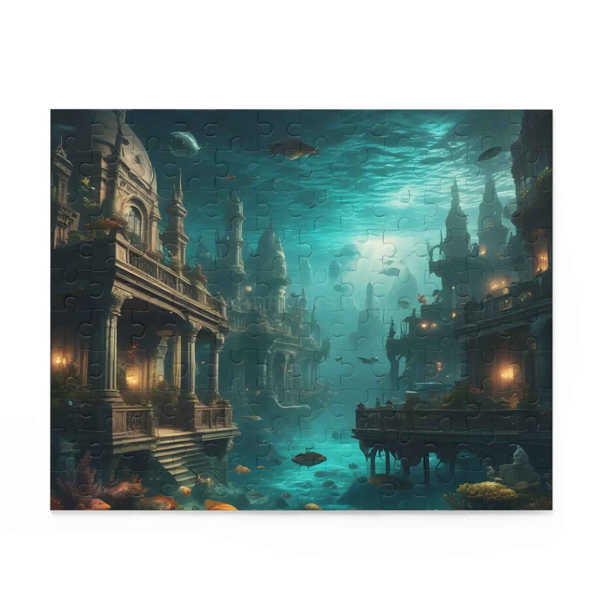Underwater City Ruins Jigsaw (120/252/500 pcs) - Puzzle
