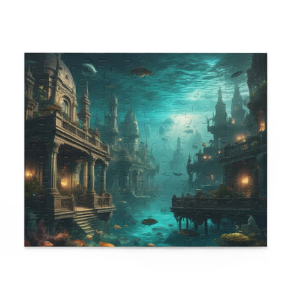 Underwater City Ruins Jigsaw (120/252/500 pcs) - Puzzle