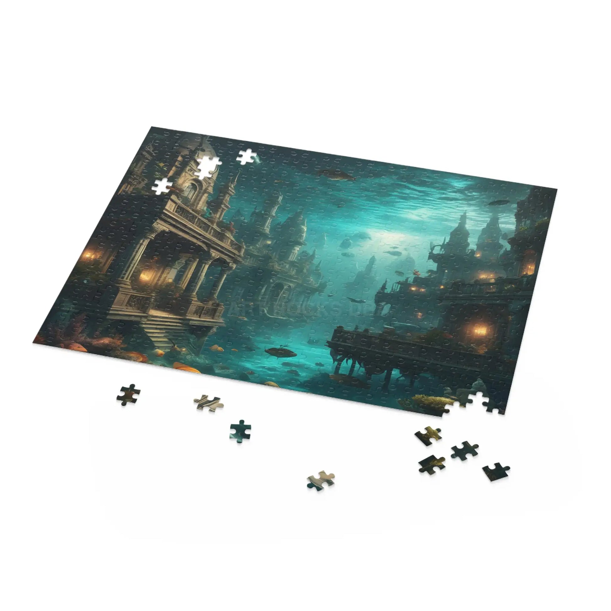 Underwater City Ruins Jigsaw (120/252/500 pcs) - Puzzle