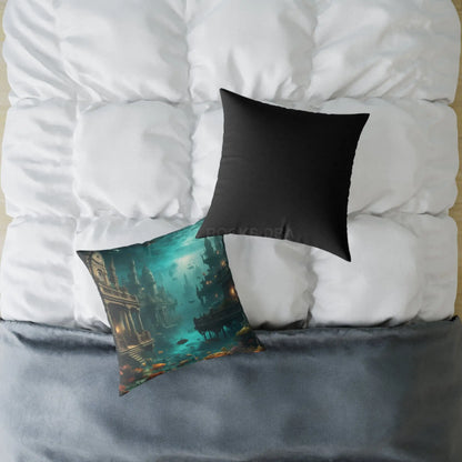 Underwater Fantasy Pillow Decorative Home Cushion Ocean-Themed Gift Living Room Decor Nautical Bedroom Accessory - Home