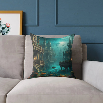 Underwater Fantasy Pillow Decorative Home Cushion Ocean-Themed Gift Living Room Decor Nautical Bedroom Accessory - Home