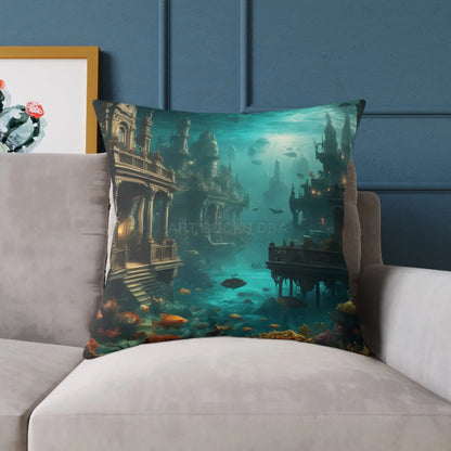 Underwater Fantasy Pillow Decorative Home Cushion Ocean-Themed Gift Living Room Decor Nautical Bedroom Accessory - Home
