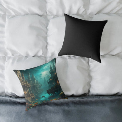 Underwater Fantasy Pillow Decorative Home Cushion Ocean-Themed Gift Living Room Decor Nautical Bedroom Accessory - Home