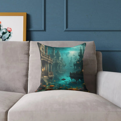 Underwater Fantasy Pillow Decorative Home Cushion Ocean-Themed Gift Living Room Decor Nautical Bedroom Accessory - Home