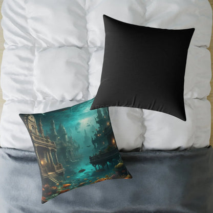 Underwater Fantasy Pillow Decorative Home Cushion Ocean-Themed Gift Living Room Decor Nautical Bedroom Accessory - Home
