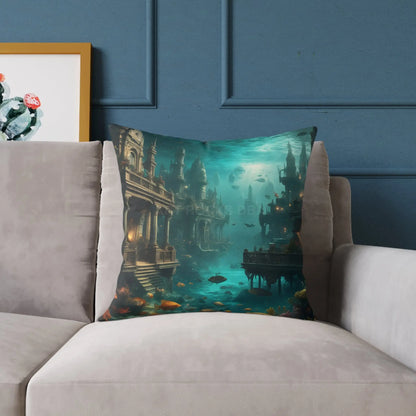 Underwater Fantasy Pillow Decorative Home Cushion Ocean-Themed Gift Living Room Decor Nautical Bedroom Accessory - Home