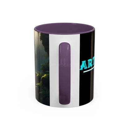 Waterfall Accent Coffee Mug – Scenic Nature Art Mug (11/15oz) - Mug