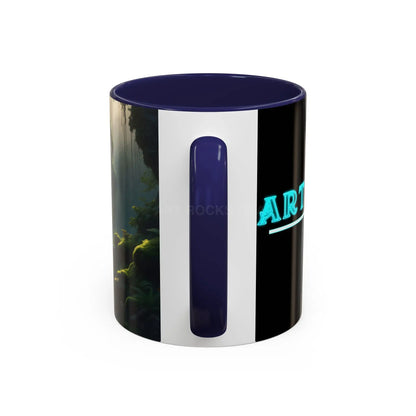 Waterfall Accent Coffee Mug – Scenic Nature Art Mug (11/15oz) - Mug