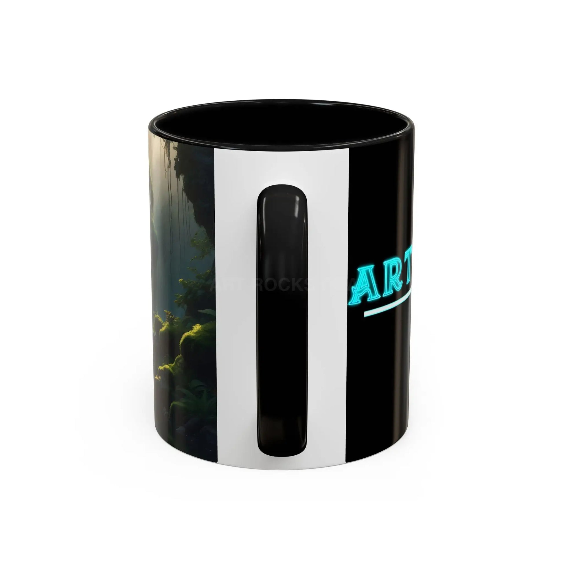 Waterfall Accent Coffee Mug – Scenic Nature Art Mug (11/15oz) - Mug