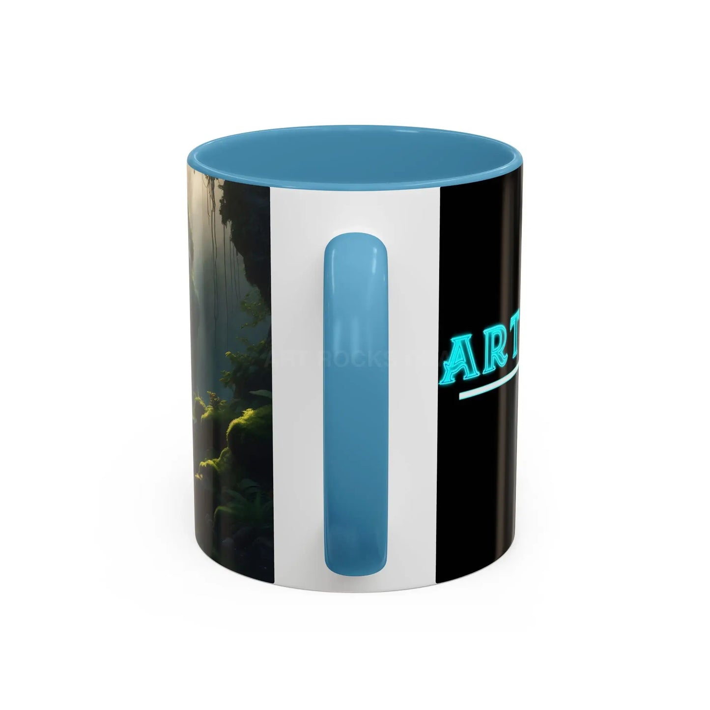 Waterfall Accent Coffee Mug – Scenic Nature Art Mug (11/15oz) - Mug