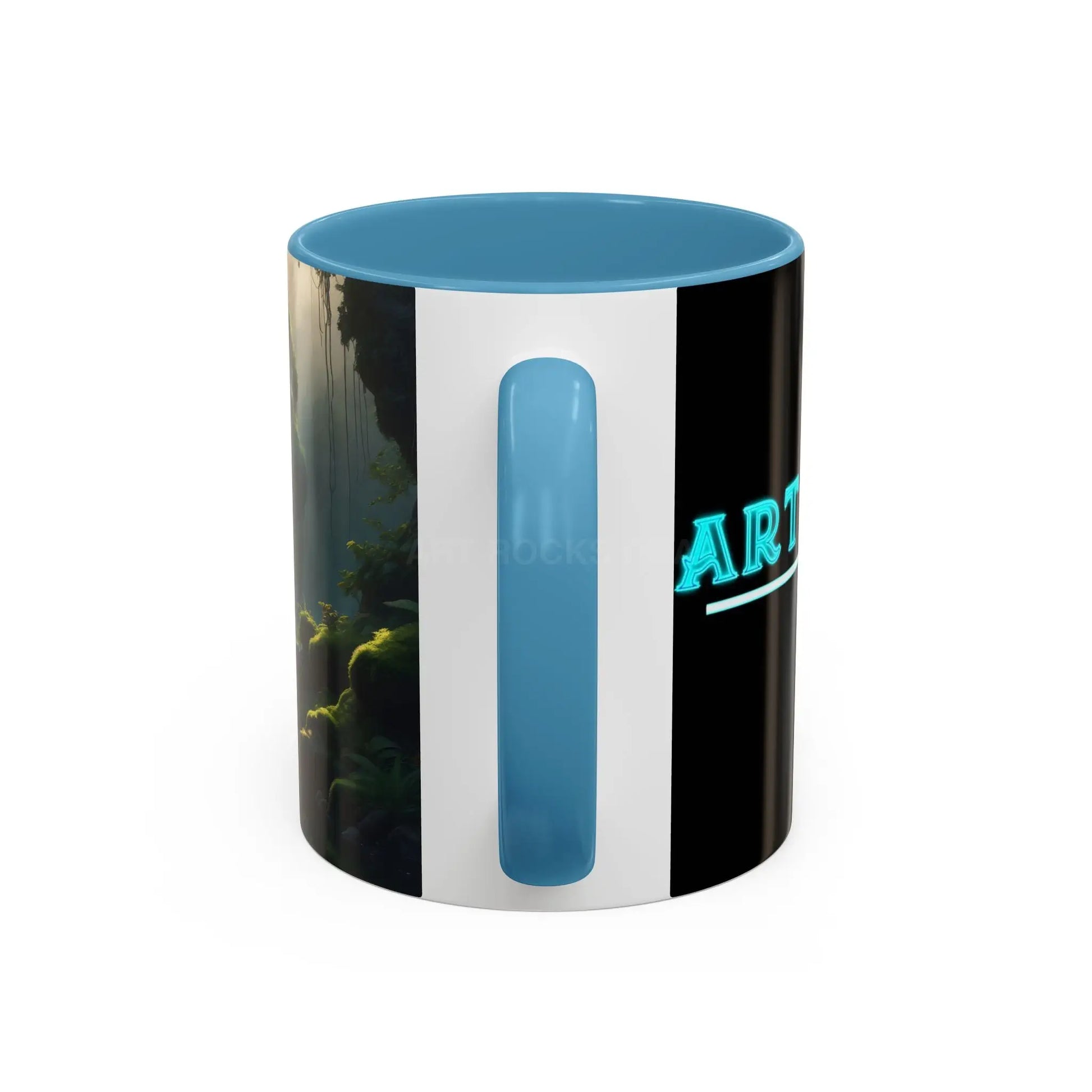 Waterfall Accent Coffee Mug – Scenic Nature Art Mug (11/15oz) - Mug