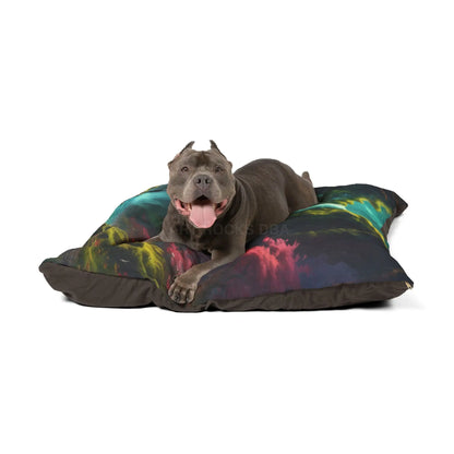 Waterfall Fantasy Pet Bed — Mystical Forest Scenic Dog & Cat Pillow - Pets