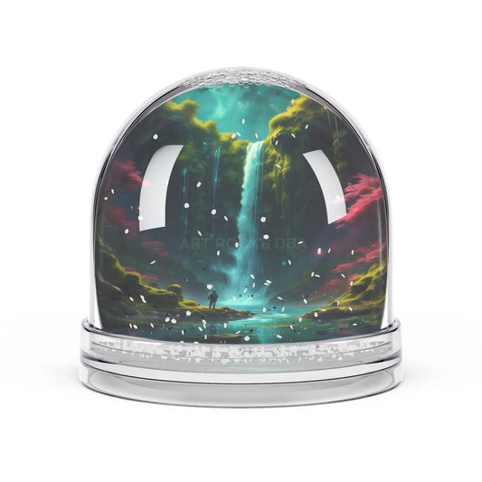 Waterfall Fantasy Snow Globe — Magical Scenic Home Decor Gift - 3.5’’ × 3.4’’ - Home Decor