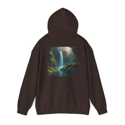 Waterfall Hooded Sweatshirt Relaxed Unisex Hoodie Trendy Sweatshirt Gift for Art Lovers Cozy Layering Nature Lover