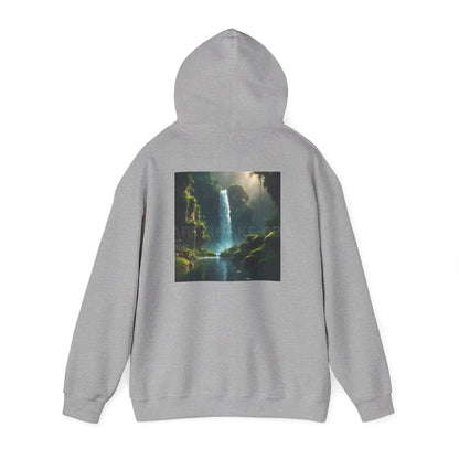 Waterfall Hooded Sweatshirt Relaxed Unisex Hoodie Trendy Sweatshirt Gift for Art Lovers Cozy Layering Nature Lover