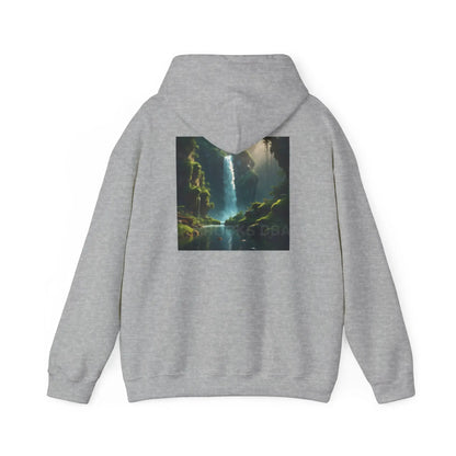 Waterfall Hooded Sweatshirt Relaxed Unisex Hoodie Trendy Sweatshirt Gift for Art Lovers Cozy Layering Nature Lover