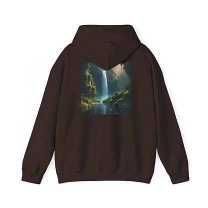 Waterfall Hooded Sweatshirt Relaxed Unisex Hoodie Trendy Sweatshirt Gift for Art Lovers Cozy Layering Nature Lover