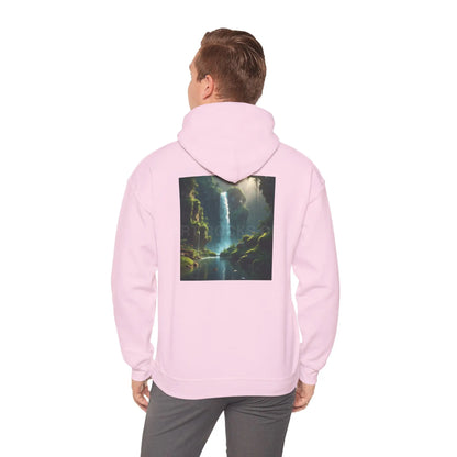 Waterfall Hooded Sweatshirt Relaxed Unisex Hoodie Trendy Sweatshirt Gift for Art Lovers Cozy Layering Nature Lover