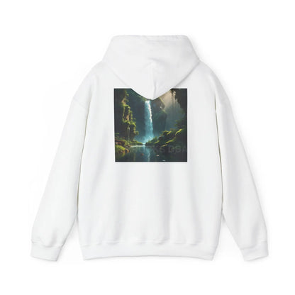 Waterfall Hooded Sweatshirt Relaxed Unisex Hoodie Trendy Sweatshirt Gift for Art Lovers Cozy Layering Nature Lover
