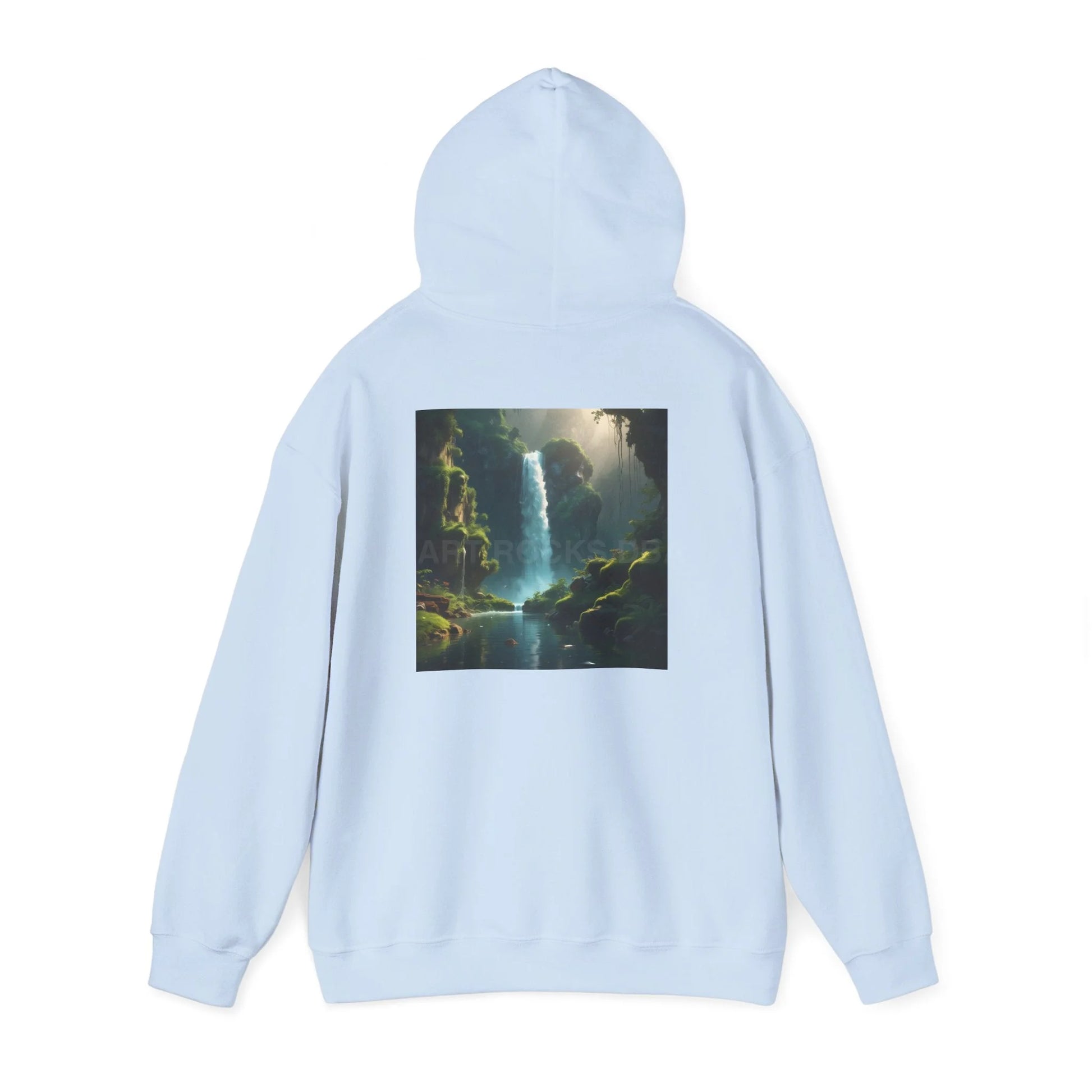 Waterfall Hooded Sweatshirt Relaxed Unisex Hoodie Trendy Sweatshirt Gift for Art Lovers Cozy Layering Nature Lover