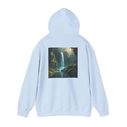 Waterfall Hooded Sweatshirt Relaxed Unisex Hoodie Trendy Sweatshirt Gift for Art Lovers Cozy Layering Nature Lover