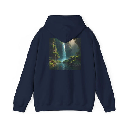 Waterfall Hooded Sweatshirt Relaxed Unisex Hoodie Trendy Sweatshirt Gift for Art Lovers Cozy Layering Nature Lover