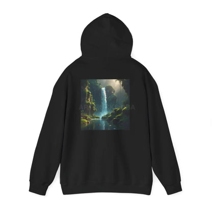 Waterfall Hooded Sweatshirt Relaxed Unisex Hoodie Trendy Sweatshirt Gift for Art Lovers Cozy Layering Nature Lover