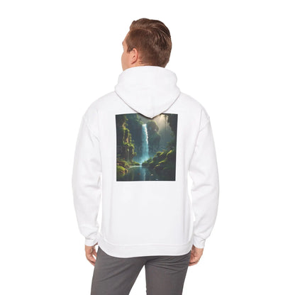 Waterfall Hooded Sweatshirt Relaxed Unisex Hoodie Trendy Sweatshirt Gift for Art Lovers Cozy Layering Nature Lover