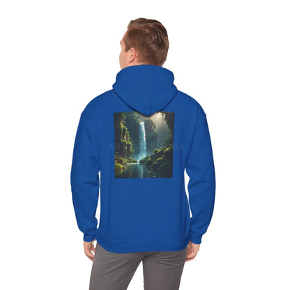 Waterfall Hooded Sweatshirt Relaxed Unisex Hoodie Trendy Sweatshirt Gift for Art Lovers Cozy Layering Nature Lover