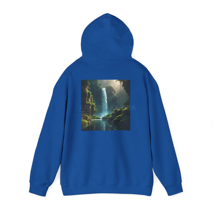 Waterfall Hooded Sweatshirt Relaxed Unisex Hoodie Trendy Sweatshirt Gift for Art Lovers Cozy Layering Nature Lover