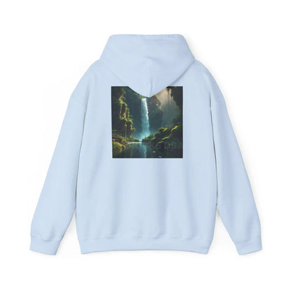 Waterfall Hooded Sweatshirt Relaxed Unisex Hoodie Trendy Sweatshirt Gift for Art Lovers Cozy Layering Nature Lover