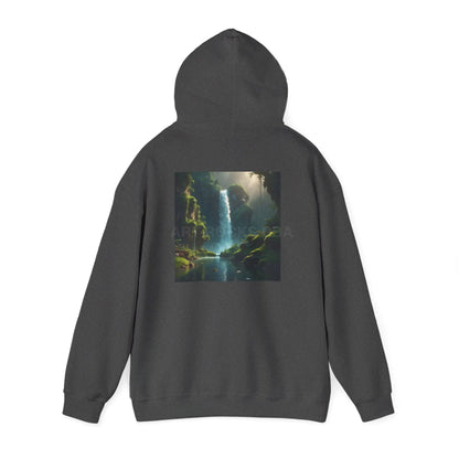 Waterfall Hooded Sweatshirt Relaxed Unisex Hoodie Trendy Sweatshirt Gift for Art Lovers Cozy Layering Nature Lover