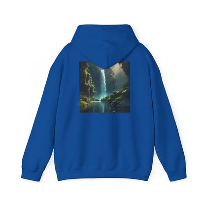 Waterfall Hooded Sweatshirt Relaxed Unisex Hoodie Trendy Sweatshirt Gift for Art Lovers Cozy Layering Nature Lover