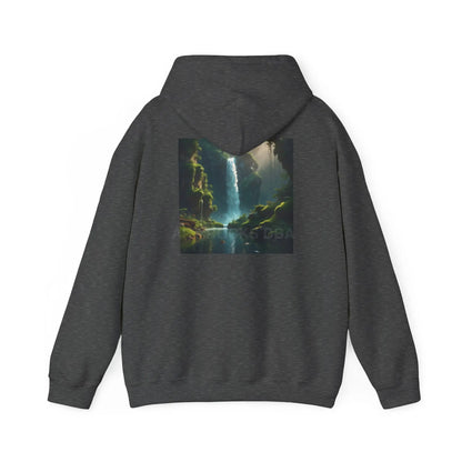 Waterfall Hooded Sweatshirt Relaxed Unisex Hoodie Trendy Sweatshirt Gift for Art Lovers Cozy Layering Nature Lover