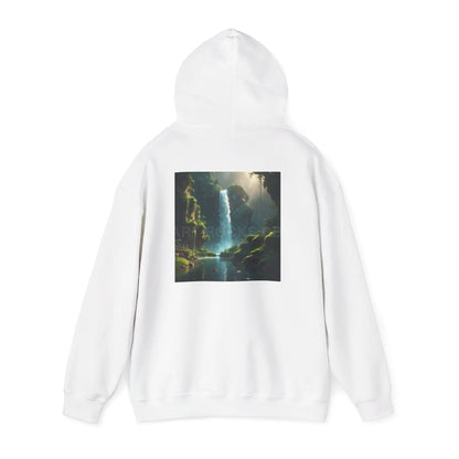 Waterfall Hooded Sweatshirt Relaxed Unisex Hoodie Trendy Sweatshirt Gift for Art Lovers Cozy Layering Nature Lover