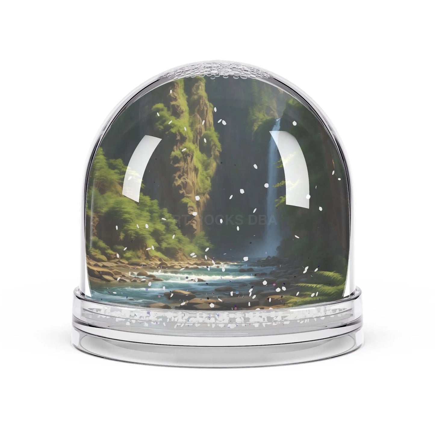Waterfall Snow Globe – Scenic Nature Keepsake - 3.5’’ × 3.4’’ - Home Decor