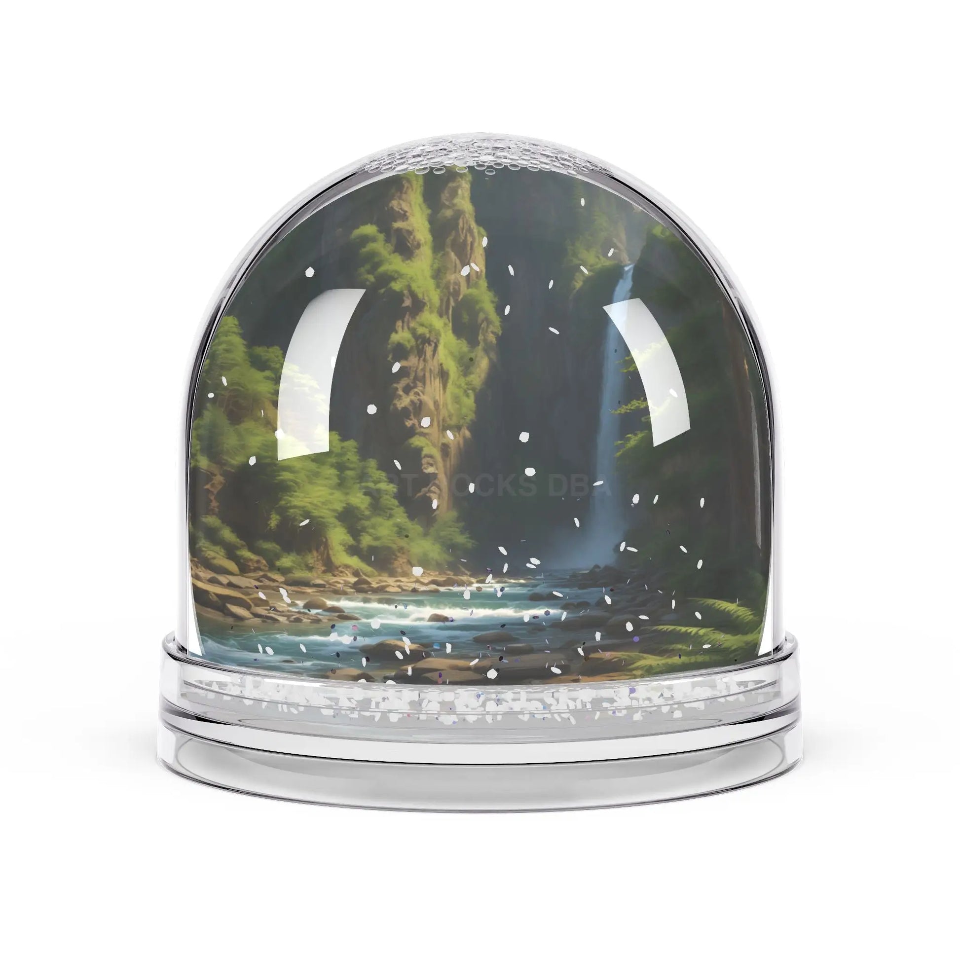 Waterfall Snow Globe – Scenic Nature Keepsake - 3.5’’ × 3.4’’ - Home Decor
