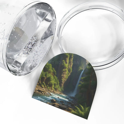 Waterfall Snow Globe – Scenic Nature Keepsake - 3.5’’ × 3.4’’ - Home Decor
